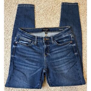 Judy Blue Women’s Bristol‎ Midrise Handsand Skinny In Medium Wash Size 7/28